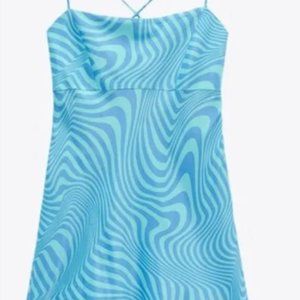 ZARA Patterned Mini Dress - Size S - NWT